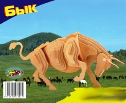 Животные Бык малый/09833/ Wooden Toy Животные Бык малый/09833/ Wooden Toy