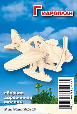 Мини Гидроаэроплан /01348/ Wooden Toy Мини Гидроаэроплан /01348/ Wooden Toy
