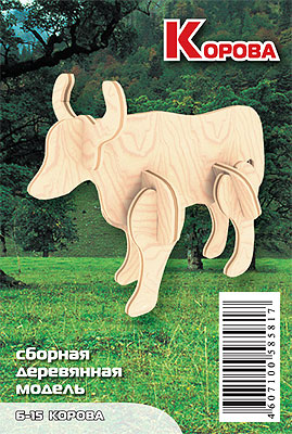 Мини Корова /01343/ Wooden Toy Мини Корова /01343/ Wooden Toy