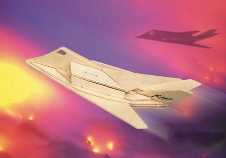 Самолеты Самолет F-117 /09869/ Wooden Toy Самолеты Самолет F-117 /09869/ Wooden Toy