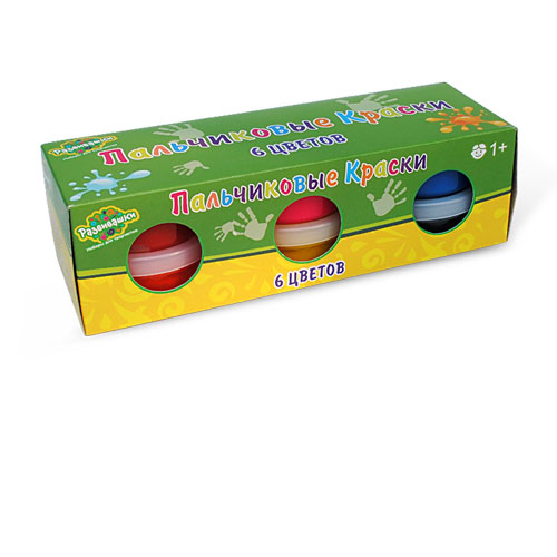 Пальчиковые краски 6 цветов/15836/ Развивашки Пальчиковые краски 6 цветов/15836/ Развивашки