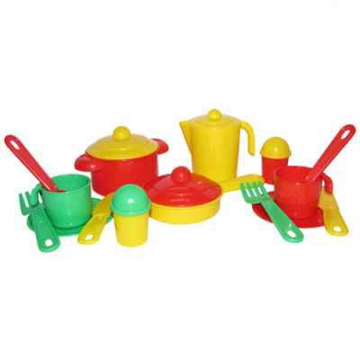 Набор детской посуды Настенька на 2 персоны/25463/Полесье Набор детской посуды Настенька на 2 персоны/25463/Полесье