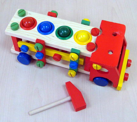 Машина конструктор + стучалка/21508/ РТ Машина конструктор + стучалка/21508/ РТ