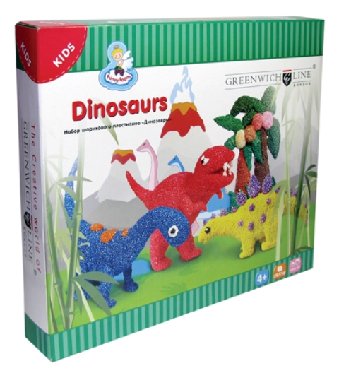 Набор шариковго пластилина Динозавры/19294/GREENVICH LINE Набор шариковго пластилина Динозавры/19294/GREENVICH LINE