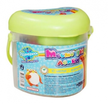 Тесто для лепки 10 цв и формочка/31569/Развивашки Тесто для лепки 10 цв и формочка/31569/Развивашки