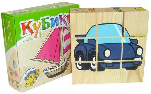 Кубики Транспорт 9 шт /00398/Томик Кубики Транспорт 9 шт /00398/Томик