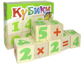 Кубики Цифры 12 шт /00411/Томик Кубики Цифры 12 шт /00411/Томик