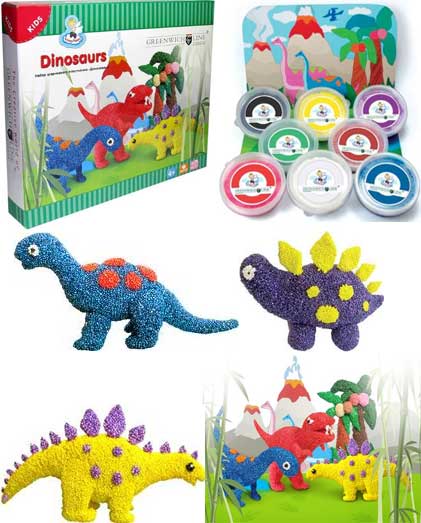 Набор шариковго пластилина Динозавры/19294/GREENVICH LINE Набор шариковго пластилина Динозавры/19294/GREENVICH LINE
