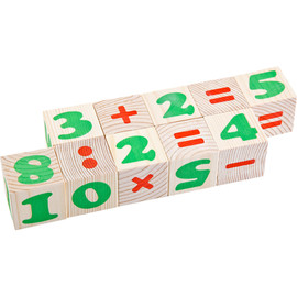 Кубики Цифры 12 шт /00411/Томик Кубики Цифры 12 шт /00411/Томик